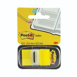 3M POST-IT INDEX YELLOW 25MM