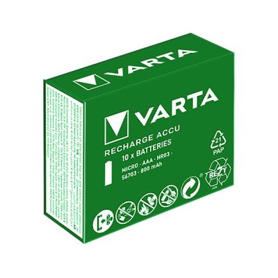 VARTA RECHARGEABLE BATTERY AAA PK10