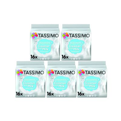 TASSIMO MLK CRM 344G 16 PODS X5 PK80