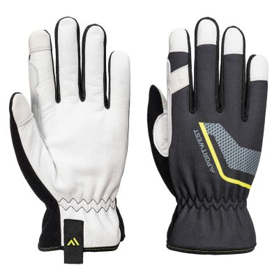 A775 Stretch Utility Leather Glove Black L 