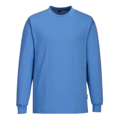 AS22 Anti-Static ESD Long Sleeve T-Shirt Hamilton Blue L Regular