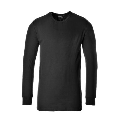 B123 Thermal T-Shirt Long Sleeve Black 4XL R