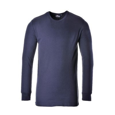 B123 Thermal T-Shirt Long Sleeve Navy L R