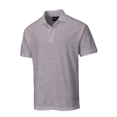 B210 Naples Polo-shirt Heather Grey L R