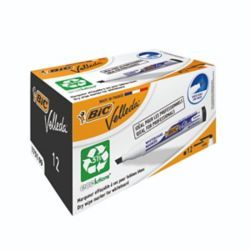 BIC VELLEDA 1751 MARKERS BLACK PK12