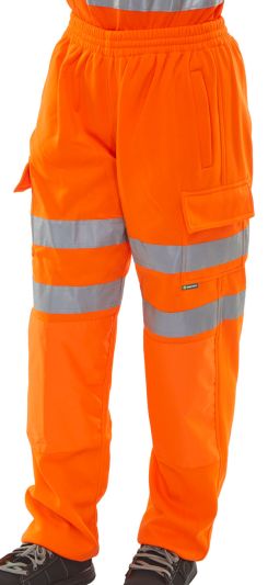 HI VIZ SWEAT JOG BOTTOM OR 4XL