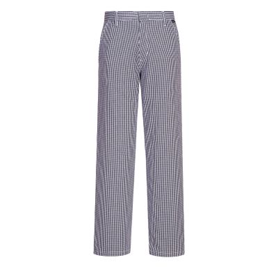 C075 Barnet Chefs Trousers Blue Check L Regular