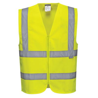 C375 Hi-Vis Band and Brace Vest  Yellow M Regular