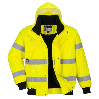 C467 Hi-Vis 3-in-1 Bomber Jacket  Yellow XL Regular