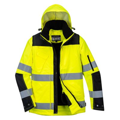 C469 Hi-Vis 3-in-1 Contrast Winter Pro Jacket  Yellow/Black L Regular