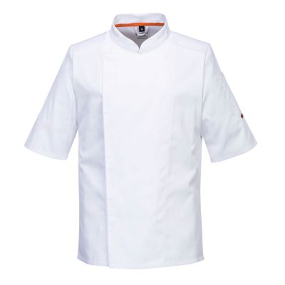 C746 Stretch Mesh Air Pro Short Sleeve Jacket White S Regular