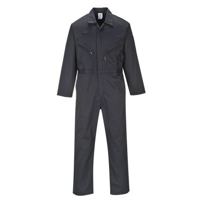 C813 Liverpool Zip Coverall Black Tall L T