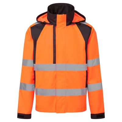 CD860 WX2 Eco Hi-Vis Rain Jacket Orange/Black L Regular