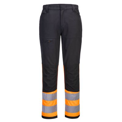 CD888 WX2 Eco Hi-Vis Class 1 Service Trousers Orange/Black 28 Regular