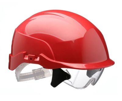 SPECTRUM RED HELMET C/W EYE SHIELD (S20RR)