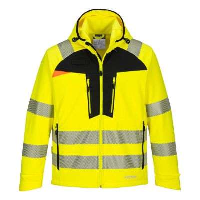 DX475 DX4 Hi-Vis Softshell (3L) Yellow/Black 4XL Regular