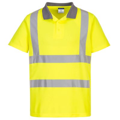 EC10 Eco Hi-Vis Polo Shirt S/S (6 Pack)  Yellow L Regular