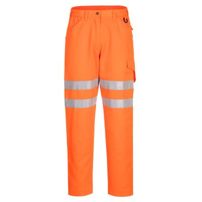 EC40 Eco Hi-Vis Work Trousers Orange 30 Regular