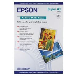 EPSON A3 ARCHIVAL MATTE WHITE 50SHTS