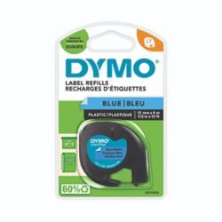 DYMO LETRATAG PLAST TAPE 12MMX4M BLU