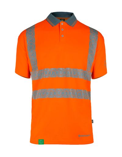 ENVIROWEAR RECYCLABLE HI-VIS POLO SHIRT OR 3XL