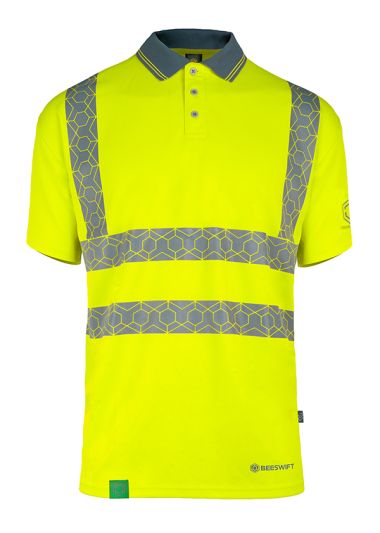 ENVIROWEAR RECYCLABLE HI-VIS POLO SHIRT SY 3XL