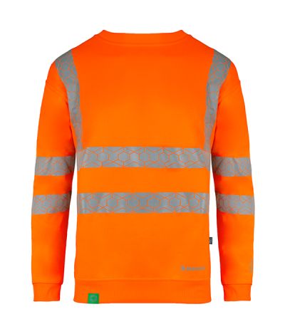 ENVIROWEAR RECYCLABLE HI-VIS SWEATSHIRT OR 3XL