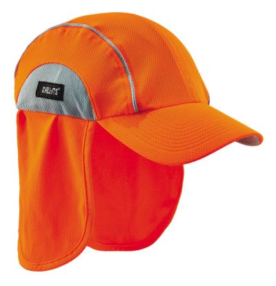 HIGH PERFORMANCE HAT WITH SHADE ORANGE