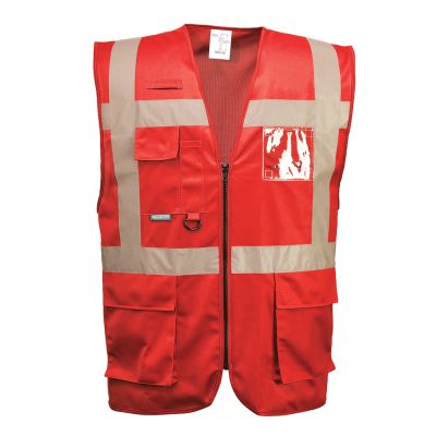 F476 Iona Executive Vest Red L Regular