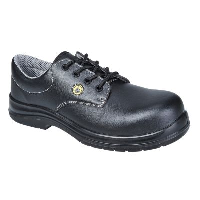 FC01 Portwest Compositelite ESD Laced Safety Shoe S2 Black 36 Regular