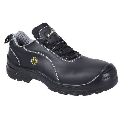 FC02 Portwest Compositelite ESD Leather Safety Shoe S1 Black 37 Regular