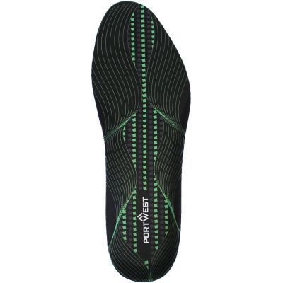 FC82 Gel Cushion & Arch Support Insole Black/Green L Regular