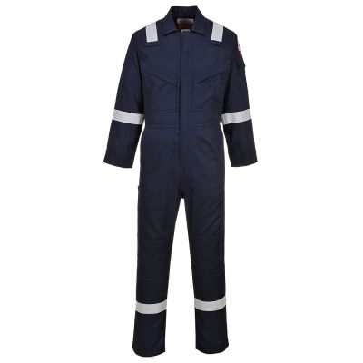 FR21 Flame Resistant Super Light Weight Anti-Static Coverall 210g Navy Tall L Tall