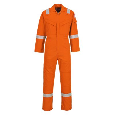 FR21 Flame Resistant Super Light Weight Anti-Static Coverall 210g Orange Tall L Tall