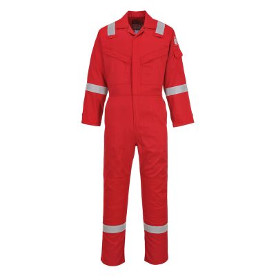 FR21 Flame Resistant Super Light Weight Anti-Static Coverall 210g Red S Regular