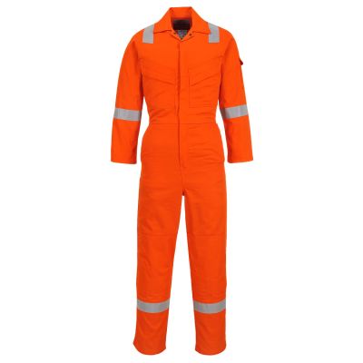 FR28 Flame Resistant Light Weight Anti-Static Coverall 280g Orange Tall L Tall