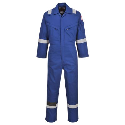 FR28 Flame Resistant Light Weight Anti-Static Coverall 280g Royal Blue L Regular