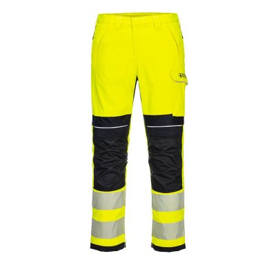 FR406 PW3 FR Hi-Vis Work Trousers Yellow/Black 30 Regular