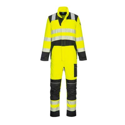 FR507 PW3 FR Hi-Vis Coverall Yellow/Black L Regular