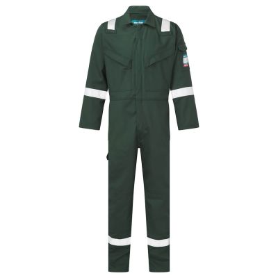 FR50 Flame Resistant Anti-Static Coverall 350g Green 4XL Regular