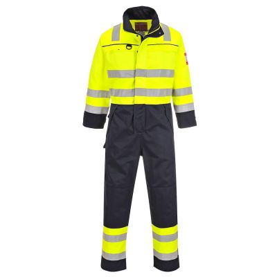 FR60 Hi-Vis Multi-Norm Coverall Yellow/Navy 4XL Regular