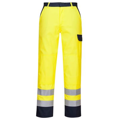 FR92 Bizflame Work Hi-Vis Trousers Yellow XL Regular