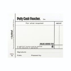 GUILDHALL PETTY CASH PAD 100LF PK 5