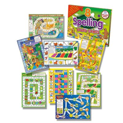 EIGHT SPELLING BOARD GAMES