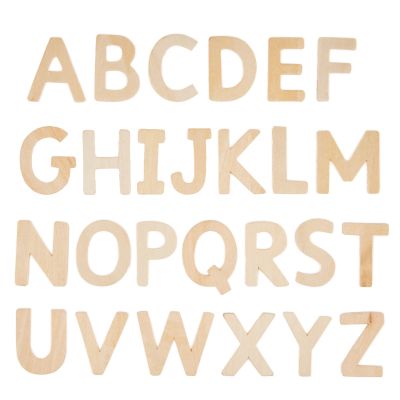 WOODEN LETTERS - UPPERCASE