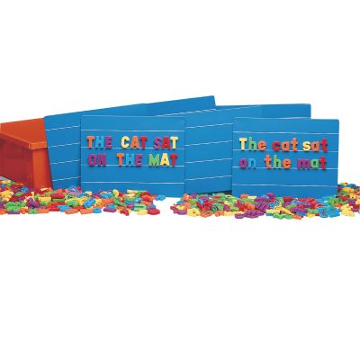 MAGNETIC BOARD AND LETTERS SET