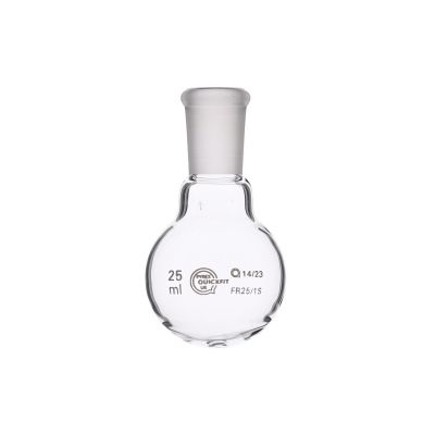 QUICKFIT ROUND BOTTOM FLASK 25ML 14-23