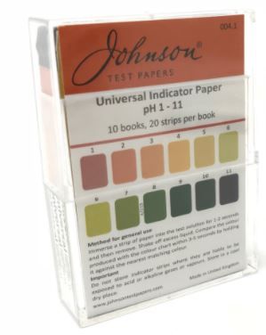 PH1-11 UNIVERSAL INDICATOR TEST PAPERS