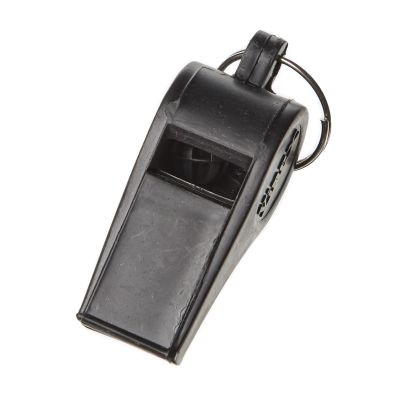 LARGE BLACK PLASTIC WHISTLE