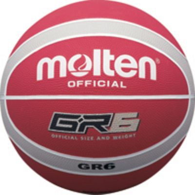 MOLTEN BGR RED-SILVER BASKETBALL SIZE 6